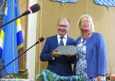 Kostroma 2019 - Empfang bei Bürgermeister Schurin mit A. Einmahl